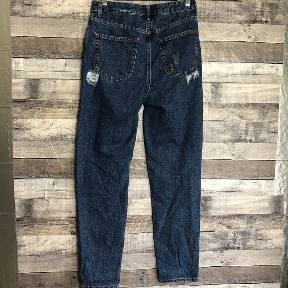 BDG Urban Outfitters Jeans Womens 28 Blue Mom High Rise Denim Distressed - Picture 2 of 11